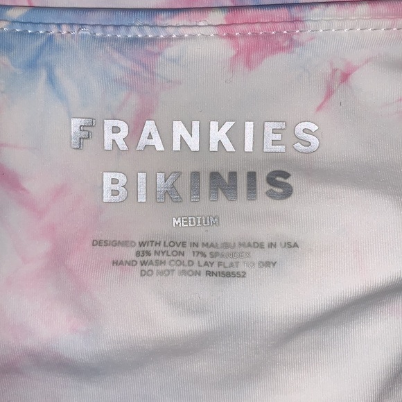 SOLD NWT Frankie’s Bikinis | Tie Dye Jordan High-Waist Bikini Bottoms - Picture 6 of 6